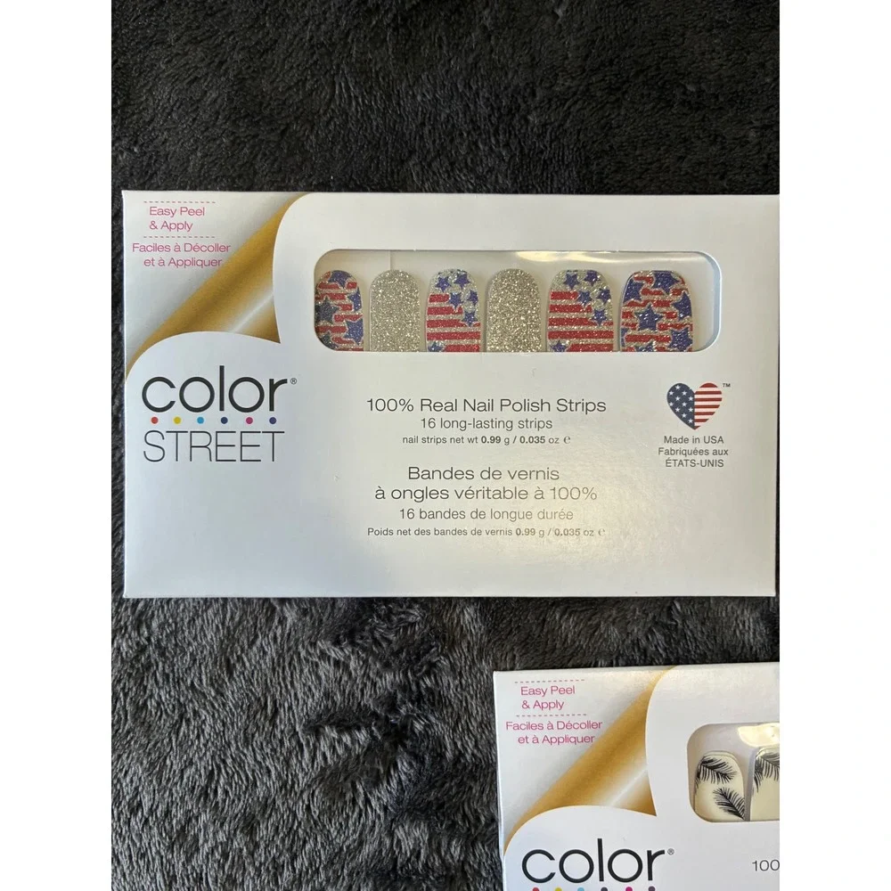 Color Street Nail Polish Strips Bundle Glitz and Glory Mermaid Palm Down 3 Sets